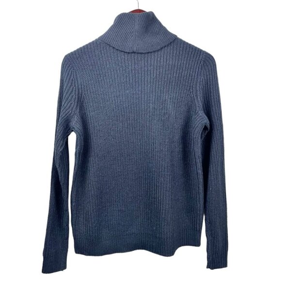Jacqueline de Yong Navy Basky Ribbed Turtleneck Sweater Size XS - Picture 5 of 7